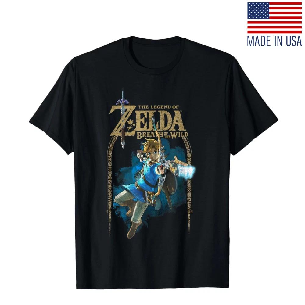 

Zelda Breath Of The Wild Link Arch Shot Logo Graphic T-Shirt T-Shirt Reprint 2XL