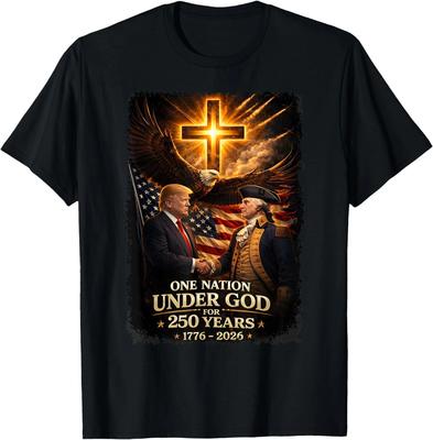 250 Anni Anniversario America 250° Trump Washington T-Shirt T-Shirt