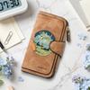 Retro Wallet with Camping Pattern 