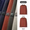 MONTAGUT Men's Fleece Lined Round Neck Knit Sweater