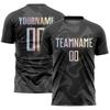 Graffiti Print Custom Men Football T-shirt Summer Fashion New Short Sleeve Loose T Shirts Customized Team Name Uniform Tee Top