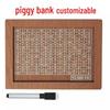 Retro Wooden US Dollar Piggy Bank