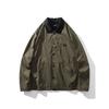 American Retro Barn-Style Lapel Coach Jacket for Men, Spring and Autumn Old Money Style Top, Export Men's Casual Outerwear