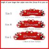 4 Pcs Fixing By Screws Aluminum Metal Brake Caliper Cover With Spoon Sticker Logo For Accessories
