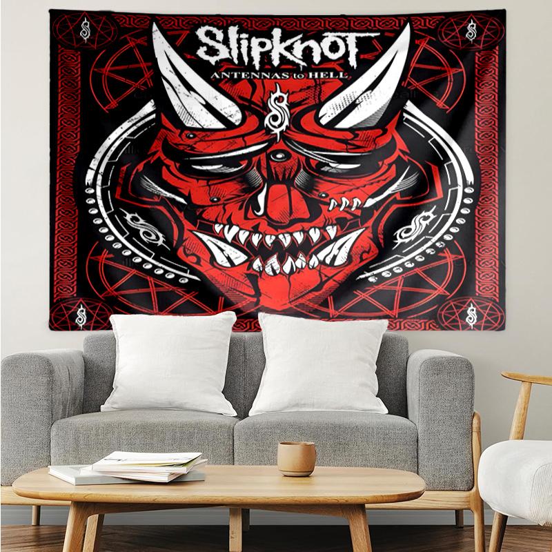 Rock music Slipk-not  Tapestry Hanging for Bedroom,Livingroom, Playroom,Decor Art Room Wall Tapestry Holiday and Birthday Gifts