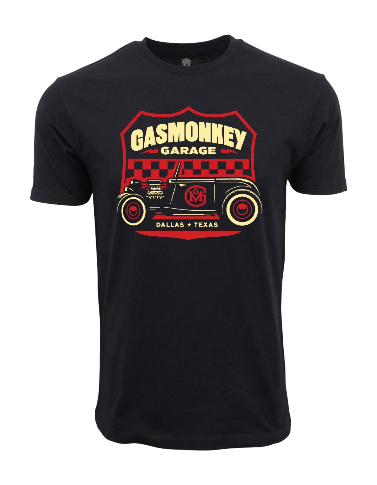 Unisex Adult Casual Graphic GAS MONKEY GARAGE HOTROD DALLAS TEXAS T... M