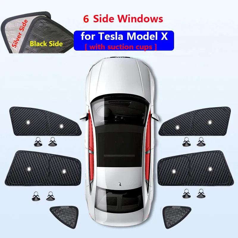 Upgrade Privacy Sunshade for Tesla Model 3 Y S X Front Side Window Sun Visor Shade UV Protector Blind Shading Outdoor Camping