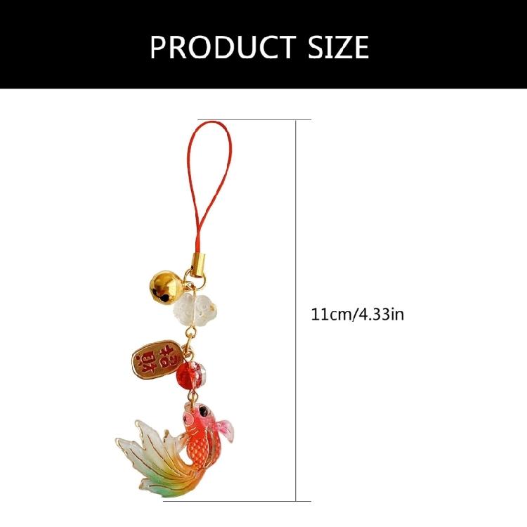 Practical Fish Star Alloy Phone Charm Pendant Vibranting Color Portable Keychain for Collectors and Trendy Women