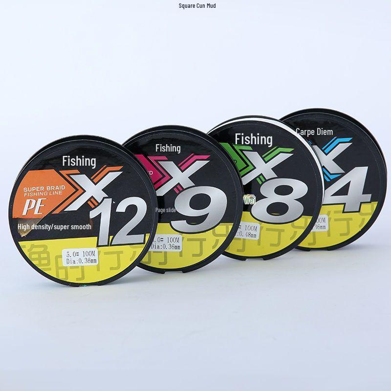 100m Dyneema Fishing Line: 12-Braided Main Line, 9-Braided Sub-Line, 8-Braided Lure Line, Sea Rod Special.
