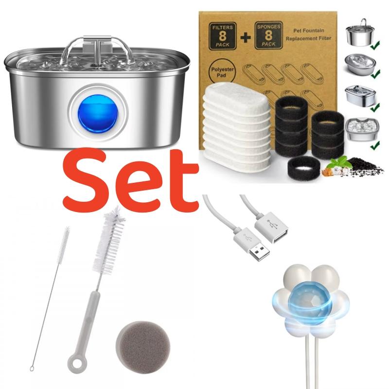 

Беспроводная поилка для собак 3 л, работающая от аккумулятора, диспенсер для воды для собак с датчиком движения, беспроводная поилка для домашних животных, 3 режима работы