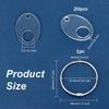 20Pcs Acrylic Bobbins Organizers Cross Stitch Tread Holder & Metal Ring Thread Bobbins Organizers for Sewing Storage DIY Crafts