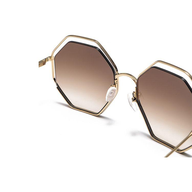 Occhiali da Sole Metallo Montatura Intera Forma Irregolare Unisex CH0046S