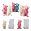 Little Bear Resin Molds Desktop Ornaments Mold Candle Mold for Candle Making