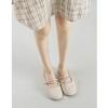 Baotou Slipper Damen flach Sommerbekleidung 2025 neue Sandalen Französischer eckiger Kopf vielseitig lässig halbe Pantoffel Mules