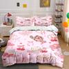 Cute Cowboy Hat Pattern Set Bedding Set with 1 Duvet Cover 2 Pillowcases Single Double King Queen, Gift