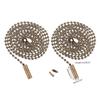 Set of 2 Ceiling Fan Chain Extenders with Connectors Bulb Pull Chain Extensions