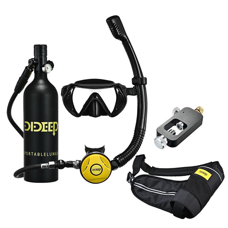 DIDEEP X4000Plus 1L Mini Diving Oxygen Tank