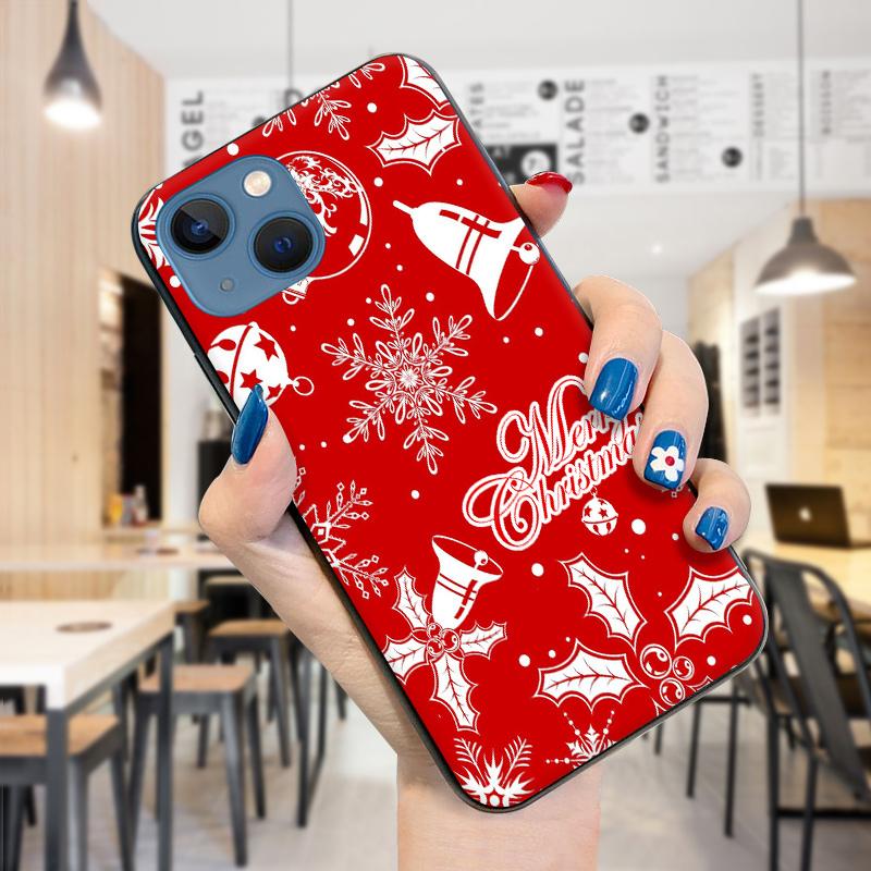 Merry Christmas Xmas Smartphone Case for iPhone 15 14 13 12 11 Pro Max Samsung Galaxy S23 S22 Ultra S21 A52 M33 M30 Shockproof Soft TPU Phone Cover