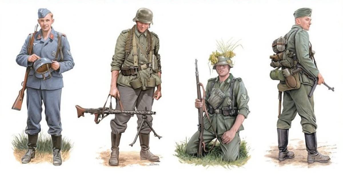 

Platz 1/35 Scale World War II German Infantry March to Kharkov 1942 Plastic Model Kit DR6656