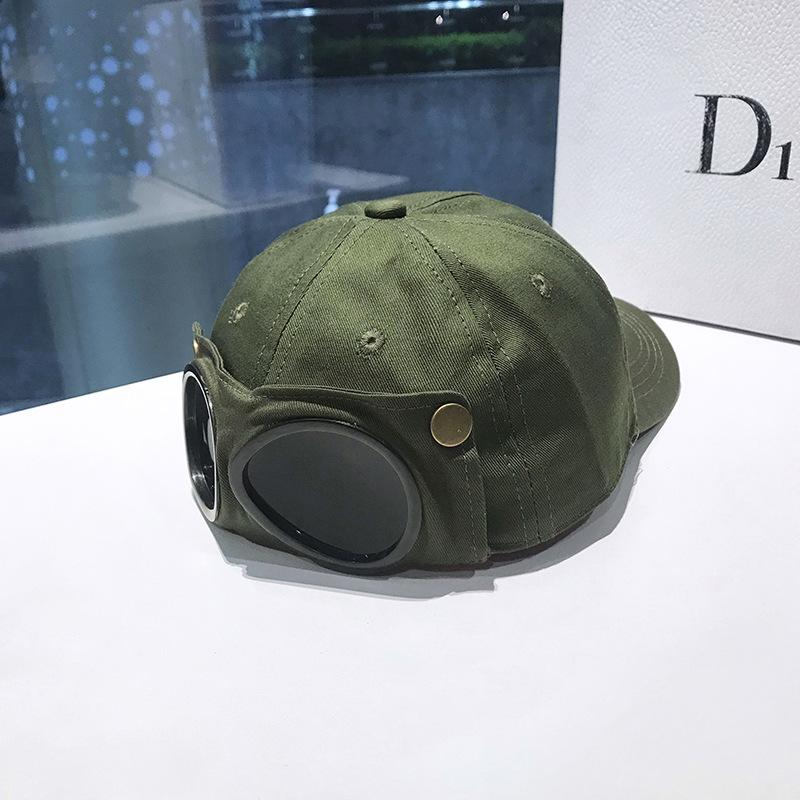 Pilot Hat Mann Reverse Brille Cap Kvinne Street Personlighet Allsidig Solbriller Baseball Cap