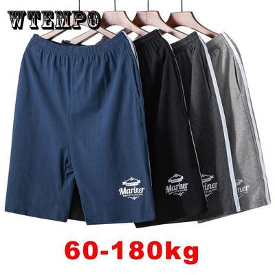 100 % Baumwolle, Herren-Shorts mittleren Alters und ältere Menschen, plus fette, große Sommer-dünne Fünf-Punkt-Hosen, superfette Sporthosen