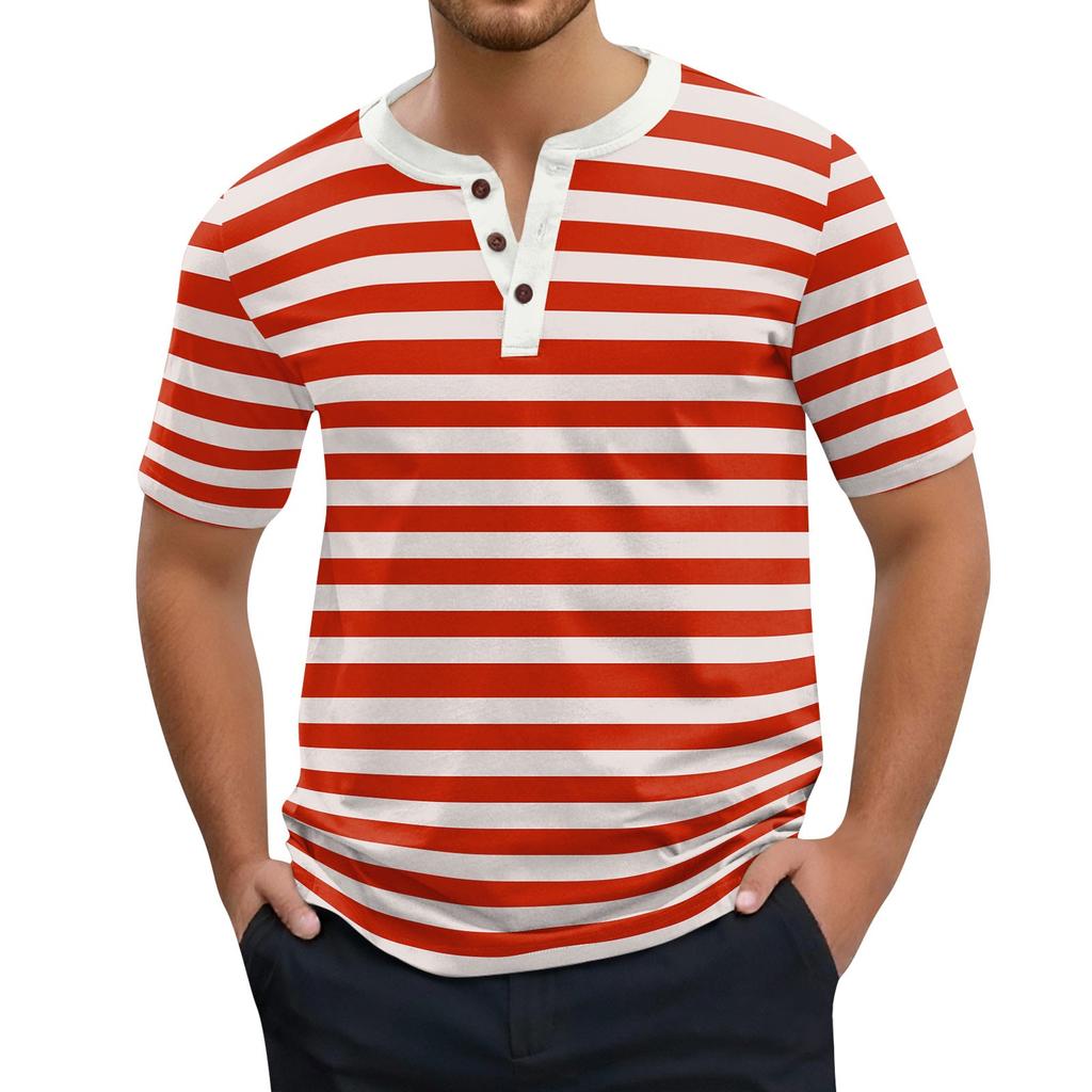 Moda Hombre Tops de Manga Corta Estampados Camiseta