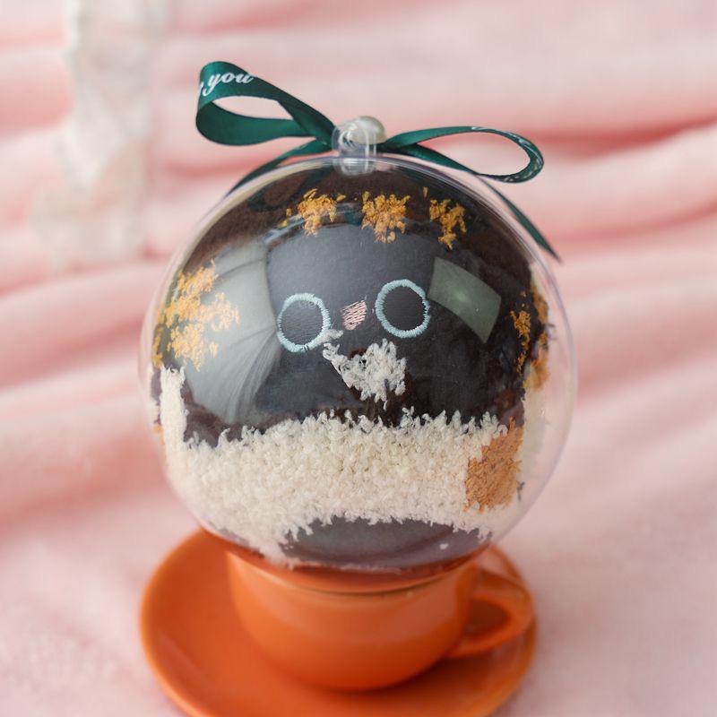 Damen Korallfleece Wintersocken - Nicht fusselnd, Fleecegefüttert, Gemütlich Cartoon Weihnachtsgeschenk