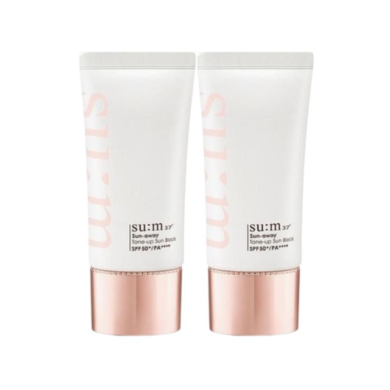 Su:m37 Sun Away Tone Up Sun Block SPF50+ PA++++ (50 ml) – Fermented Plant Extracts / Brightening & Hydrating UV Sunscreen