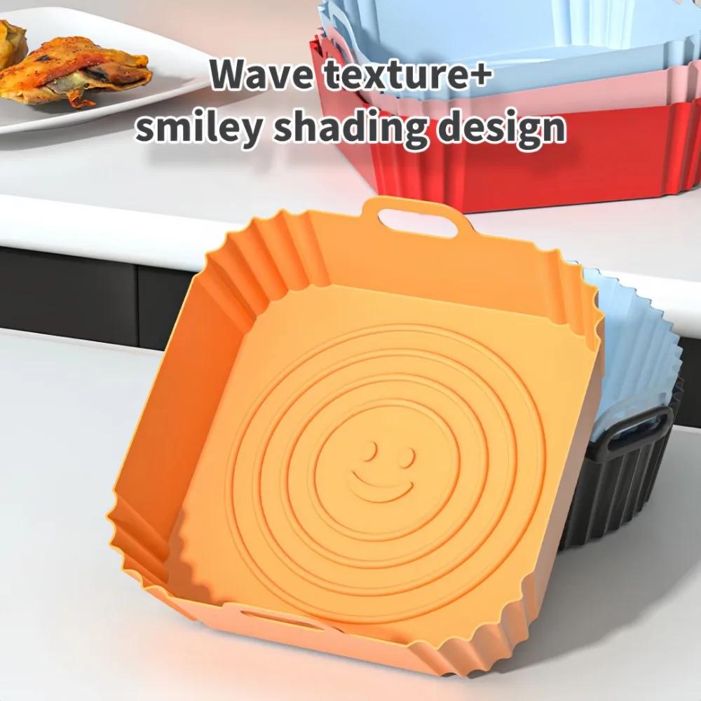 High Temperature Resistant Air Fryer tray Silicone Pad Oven Cake Bread Mold Food Grade Baking bread Tray for Kitchen Tools