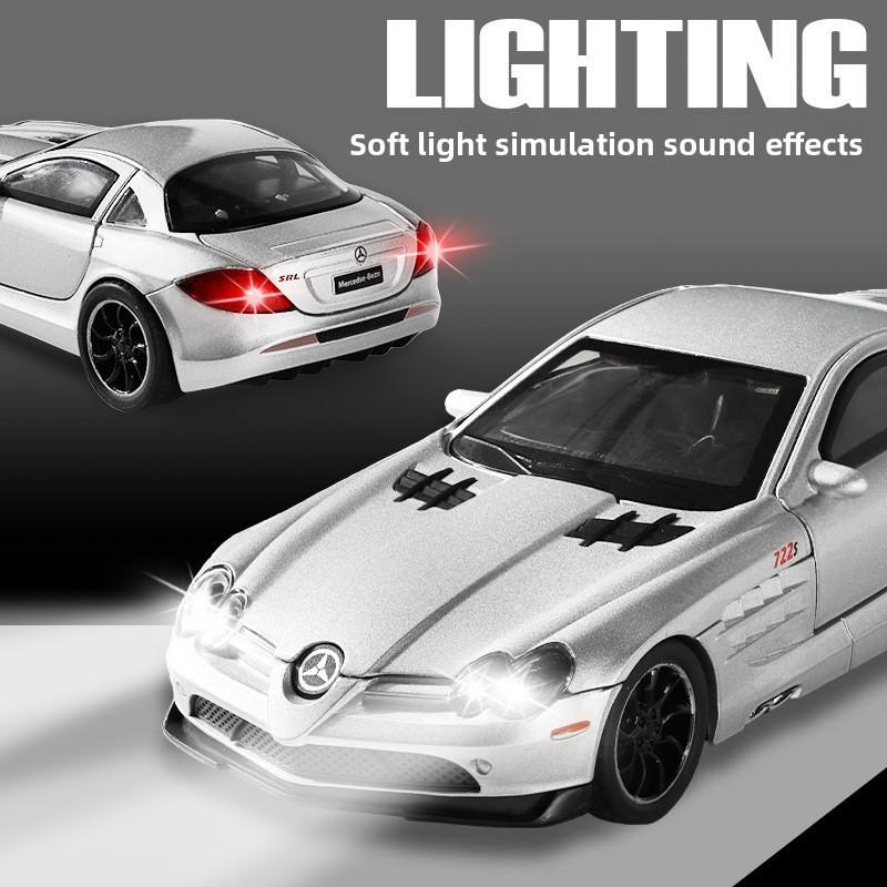 Benz Mercedes Alloy Car Model With Light Sound Features For Gift Display And