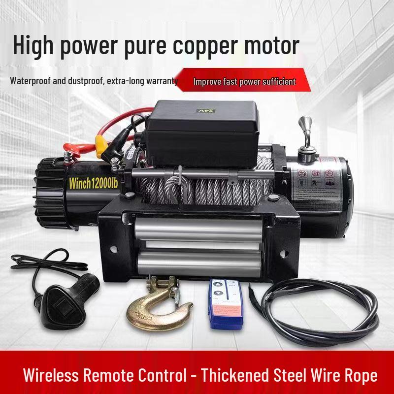 12V/24V Electric Off-Road Car Winch & Hoist