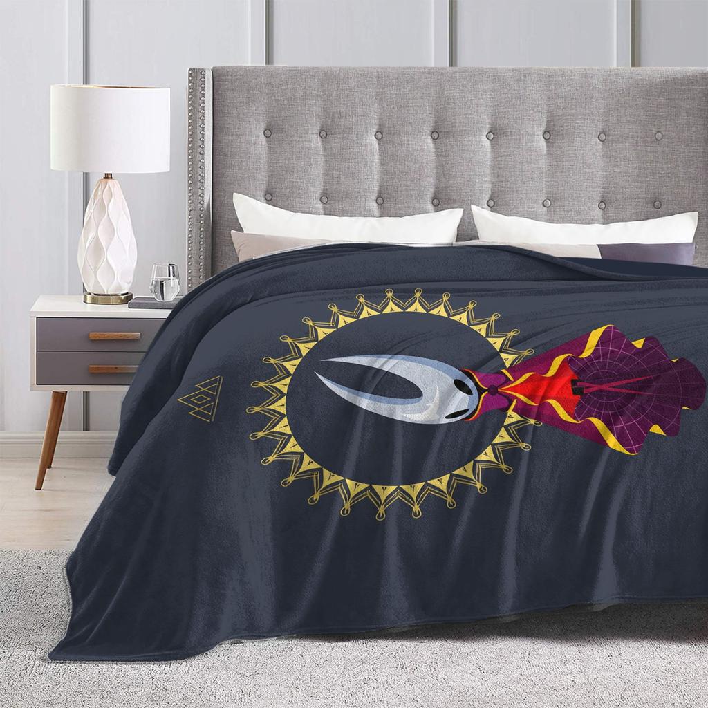 Hollow Knight Silksong blankets Warm Soft Funny Plush Throw blanket For Kids Couch Chair Sofa Bed Flannel Bedspread Bed Cover