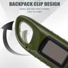 Hand Crank Dynamo Traditional Design for Outdoor Camping Mountaineering LED Flashlight Portable Torch Lantern Solar Power Tent Light