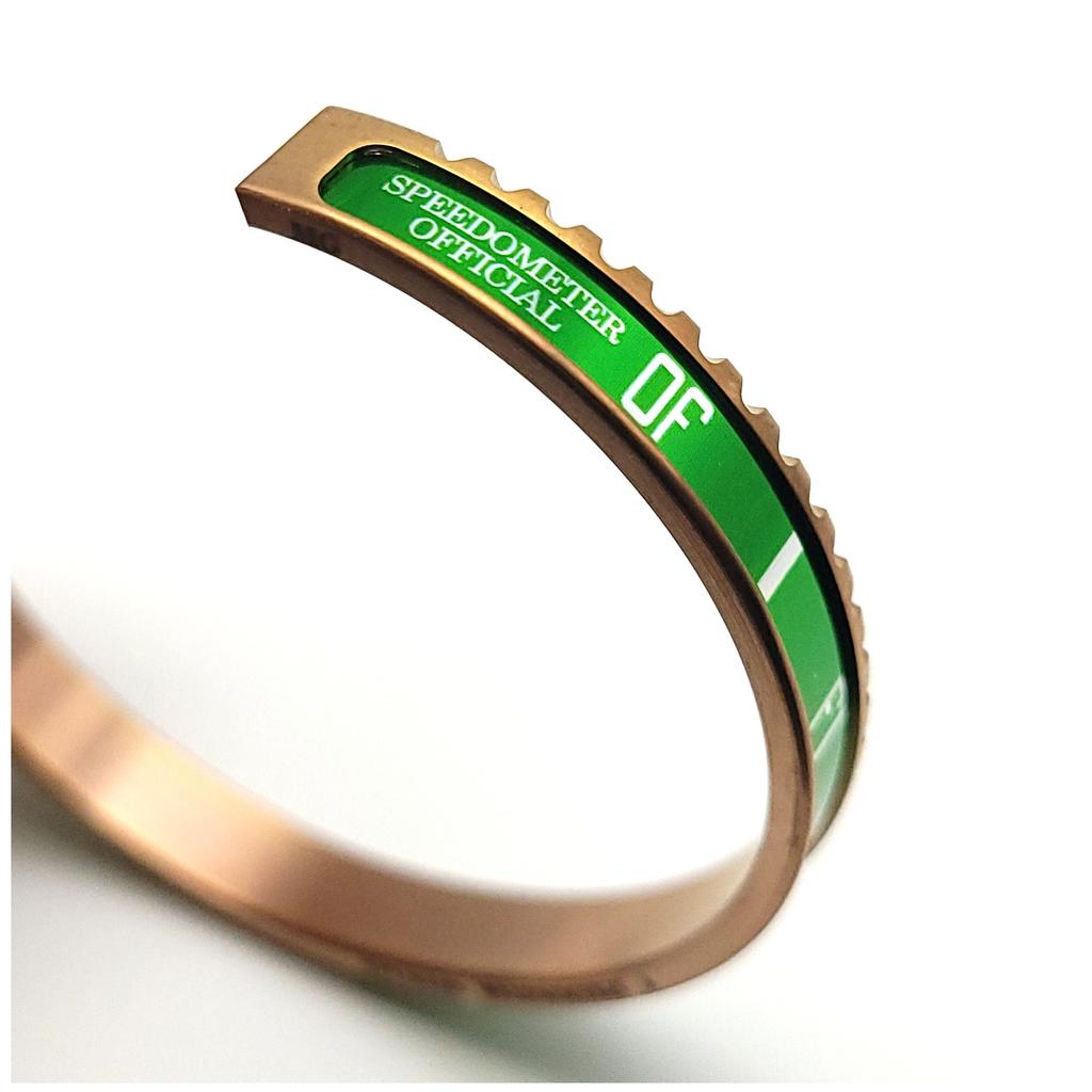 Speedometer Official [Pvd Rose Gold Collection] Green Color