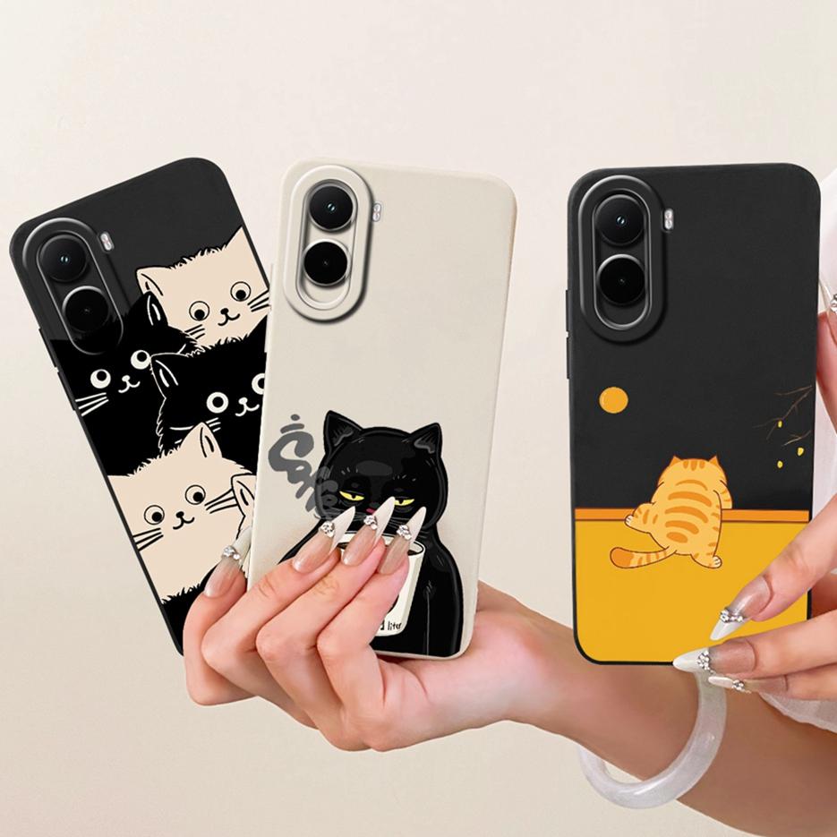 For Xiaomi Poco M7 4G Case Cute Dinosaur Astronaut Painted Cover Soft Silicone Phone Case For Xiaomi Poco M7 Plus M7Plus 5G Bags