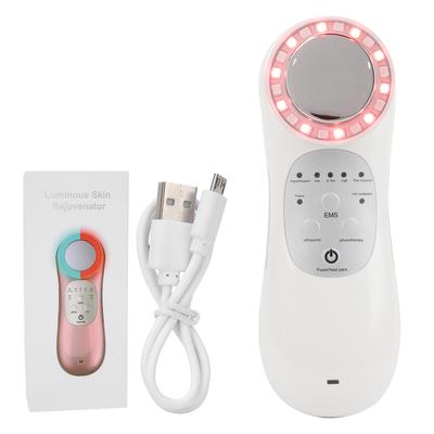 Máquina de Belleza de Terapia de Luz Roja Azul EMS 42   grados   Limpieza Facial Dispositivo de Rejuvenecimiento de la PielBlanco