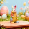 Cartoon Easter Bunny Silicone Molds DIY Handmade Aroma Candle Plaster Ornament Mould Rabbit Soap Epoxy Resin Gypsum Molds