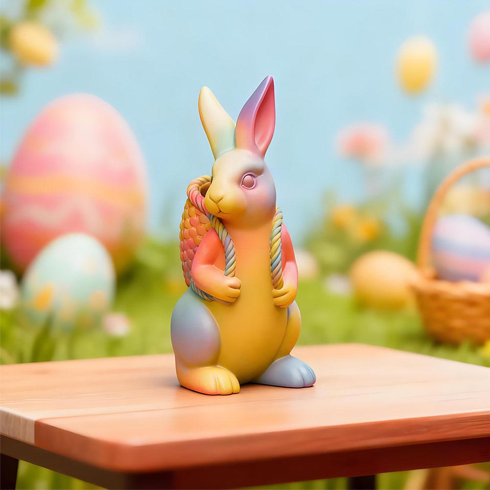 Cartoon Easter Bunny Silicone Molds DIY Handmade Aroma Candle Plaster Ornament Mould Rabbit Soap Epoxy Resin Gypsum Molds