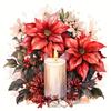 Custom 5D DIY Christmas Decor Diamond Painting Round Drill Candle Flower  Full Acrylic Home Decor Diamond Painting Kit