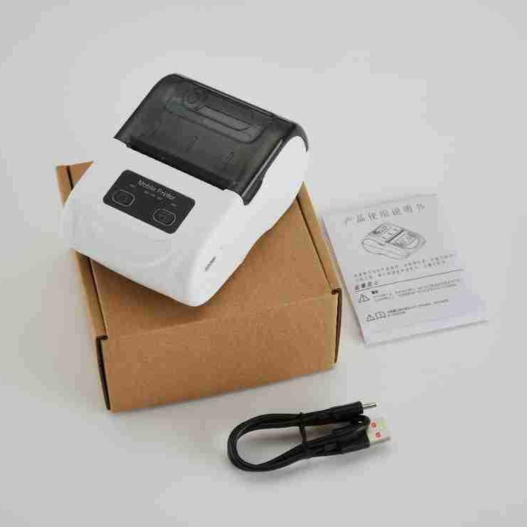58mm Bluetooth/WiFi Thermal Receipt Printer with Voice-Activated Order Processing & Inventory Management for Supermarkets.