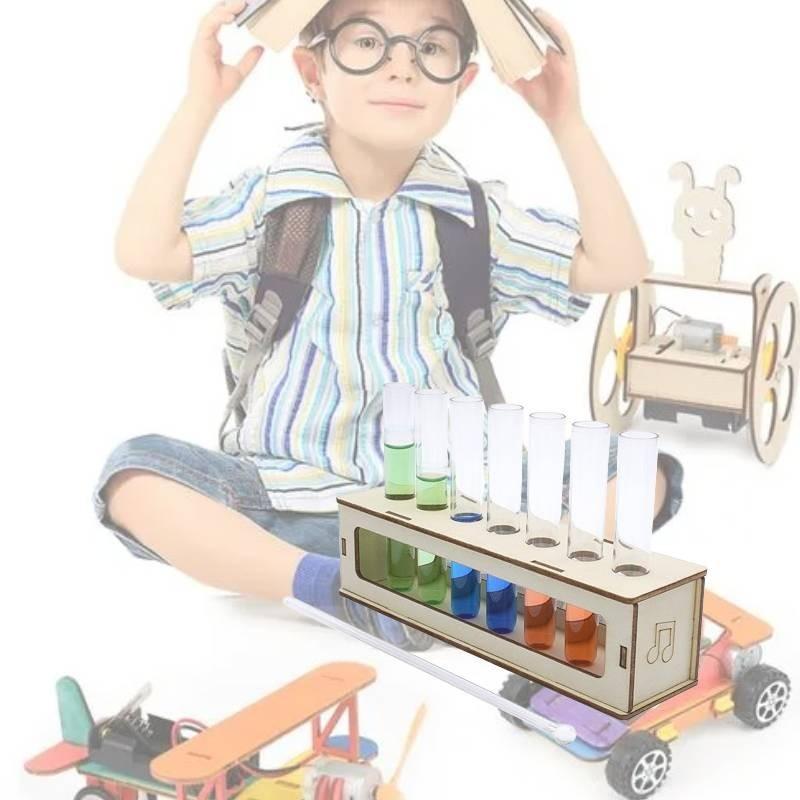 Colorful Music Bottle Wooden Diy Science Experiment Kit For Kids Elementary School Students