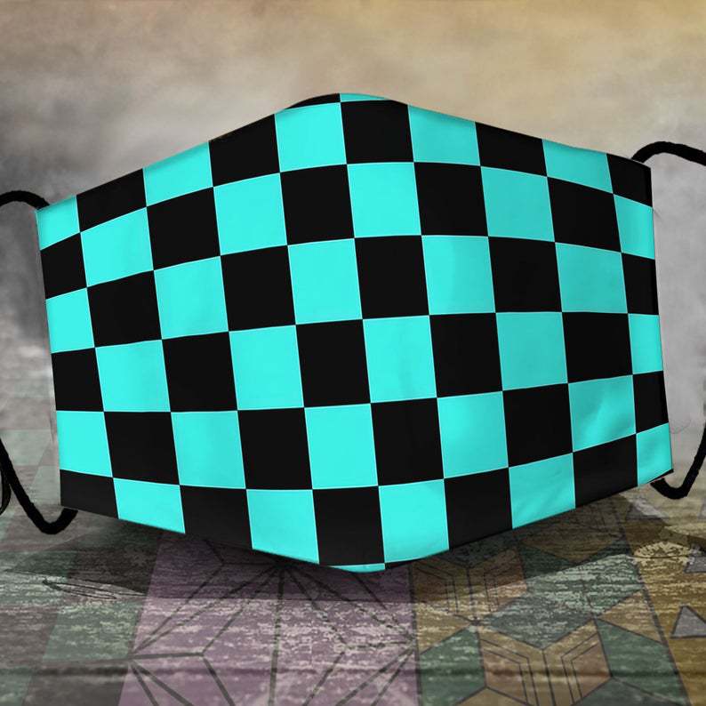 Demon Slayer Geprinte Stofdichte Masker met Filtergleuf voor Mannen en Vrouwen
