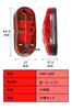 murabantech 10pcs Small LED Marker Lamp 24V Side Marker Decor Truck Euro Waterproof Lighting Red