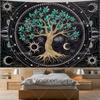 Tarot Altat Cloth Tree Of Life Tapestry Bohemian Divination Celtic Star Witchcraft Tapestrys Aesthetic Home Decor Moon Phases