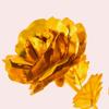 Safe Golden Foil Rose Flower Simulation Rose Flower Artificial Rose Flower Golden Foil Gold Foil Rose Pendant Festival Party