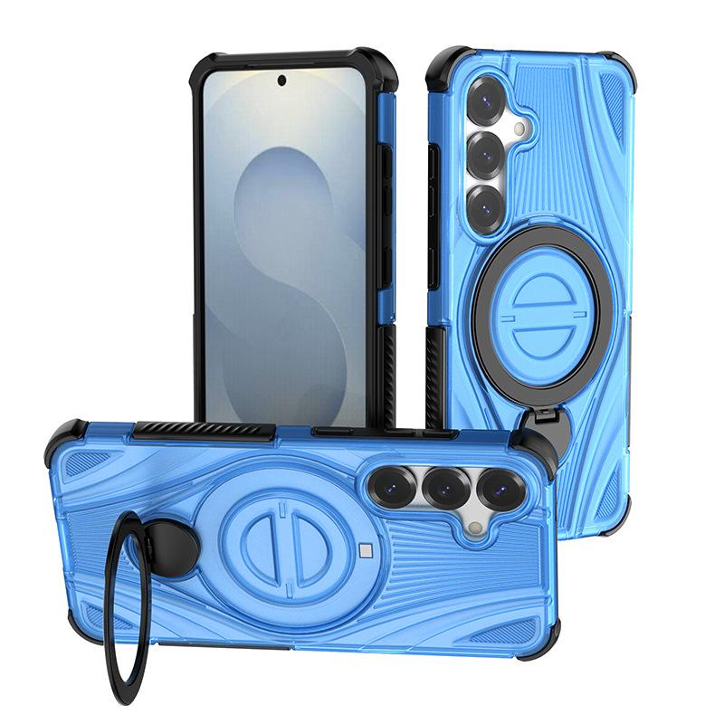Applicable to Samsung S25Ultra Star Ring Magnetic Mobile Phone Case S25Plus Bracket Anti-drop S25 Protective Case