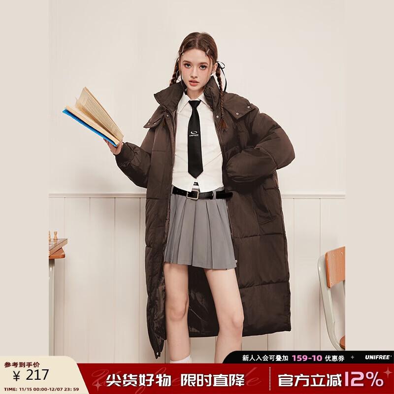 UNIFREE Korean Style Long Padded Winter Coat
