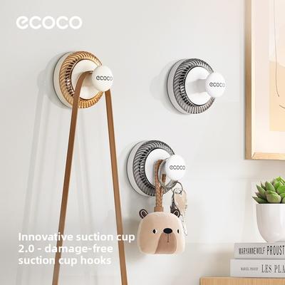 Powerful Vacuum Suction Cup Hook No-Drill Bathroom No-Trace Adhesive Wall Hook for Towels Behind Bathroom Door