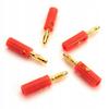 1x GOLD-PLATED BANANA SPEAKER PLUGS WITH SOCKET