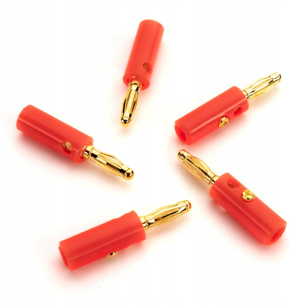 1x GOLD-PLATED BANANA SPEAKER PLUGS WITH SOCKET